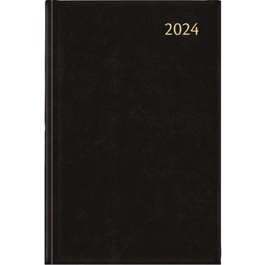 AURORA Agenda Folio 2 2024 FA111Z 2T/1S, schwarz, ML 14x21cm