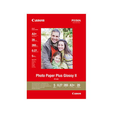 CANON Photo Paper Plus 265g A3+ PP201A3+ InkJet glossy II 20 feuilles