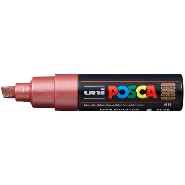 UNI-BALL Posca Marker 8mm PC8K MET. RE MET rouge