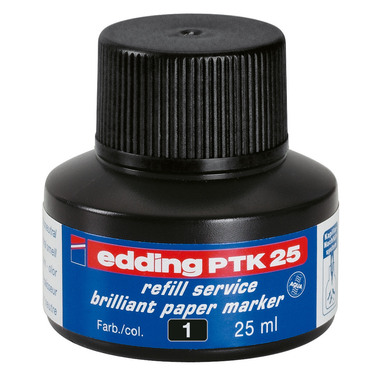 EDDING Tinte 25ml PTK-25-1 schwarz