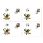 Busta primo giorno «Dimore degli animali» Francobolli singoli (4 francobolli, valorefacciale CHF 6.10) su 4 buste primo giorno (FDC) C6