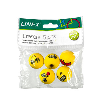 LINEX Radierer 400114751 bunt 5 Stück