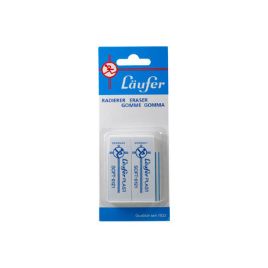 LÄUFER Eraser Plast Soft 69806 2 pcs. 65x21x12mm