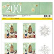 Francobolli CHF 2.00 «Chlausezüüg», Foglio da 10 francobolli Foglio Natale, autoadesivo, senza annullo
