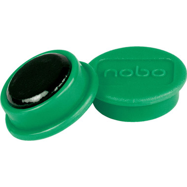 NOBO Magnet rund 24mm 1915296 grün 10 Stück