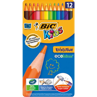 BIC Farbstifte Kids Evolution 8902871 assortiert 12 Stück