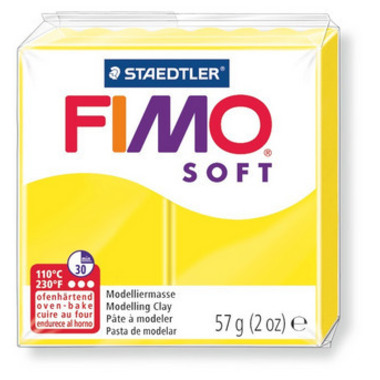 FIMO Pâte à modeler Soft 57g 8020-10 jaune