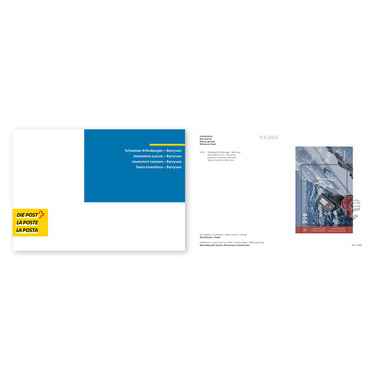 Livret/Feuille de collection «Inventions suisses – Barryvox» Bloc spécial de CHF 2.10 dans livret/feuille de collection, oblitéré
