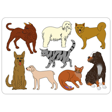 URSUS Sagome Set 3 Animals 44100003 26.8x18.9x0.2cm 6 pezzi