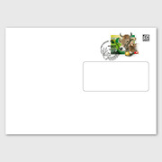 Vorfrankierter Umschlag A-Post 1.10 mit Fenster A-Post bis 100 g innerhalb der Schweiz, C5, gestempelt