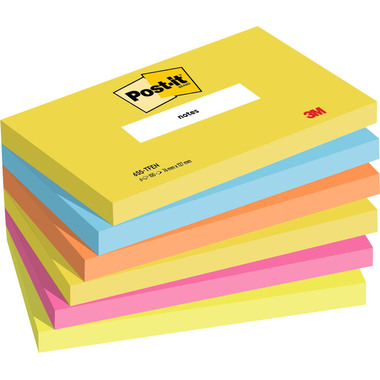POST-IT Sticky Notes Energy 127x76mm 655-TFEN 6-colori 6x100 fogli