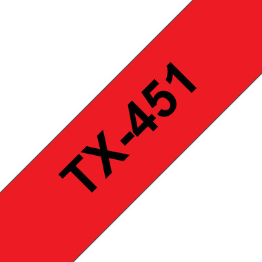 PTOUCH Nastro, plastific. nero/rosso TX-451 PT-8000 24 mm