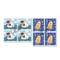 Set of blocks of four «Animal messengers» Set of blocks of four (8 stamps, postage value CHF 7.40), gummed, cancelled