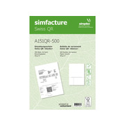 SIMPLEX Simfacture Swiss QR recycled, 500 sheets SWISS QR - payment slip recycling paper, A4, A151QR-50, universal, 90g - 500 sheets