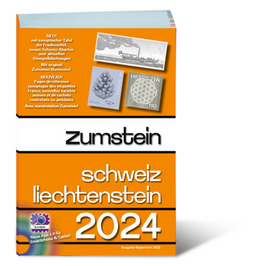 Zumstein stamp catalogue 2024 (German/French) Zumstein stamp catalogue, German/French