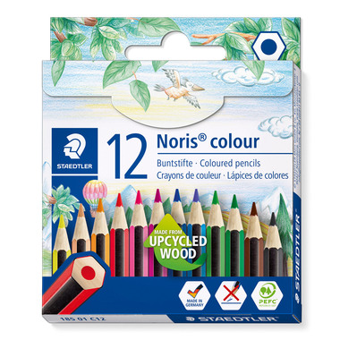 STAEDTLER Crayons couleur 185C12 upcycled Wood 12 pcs.