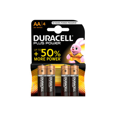 Image of DURACELL Batterie Plus Power MN1500 AA, LR6, 1.5V 4 Stück