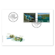 Enveloppe du jour d&#039;émission «Émission commune Suisse - Croatie» Série (2 timbres, valeur d&#039;affranchissement CHF 2.90) sur enveloppe du jour d&#039;émission (FDC) C6